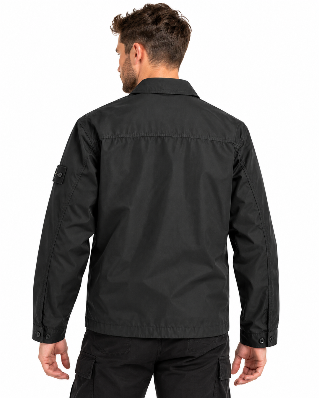 Stone Island Ghost All Weather Cotton Canvas Overshirt