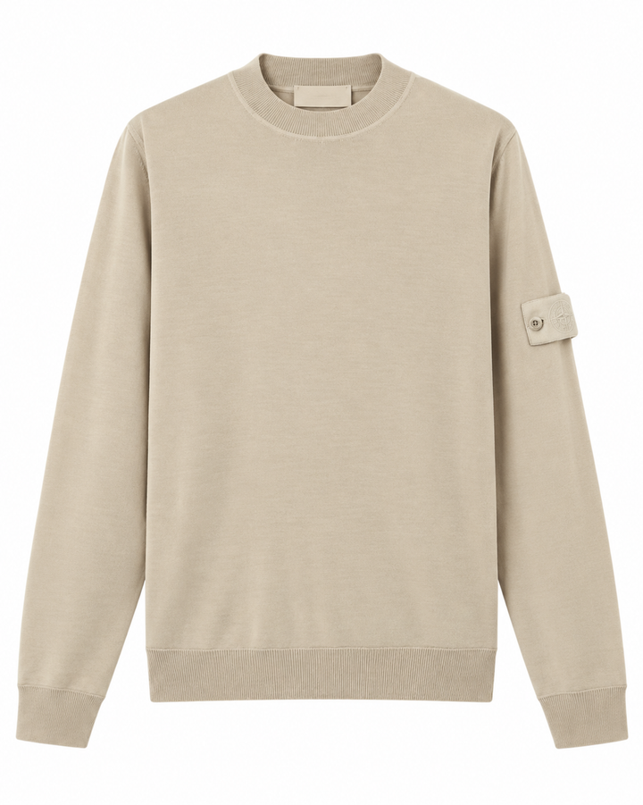 Stone Island Light Pure RWS Wool Crewneck Jumper