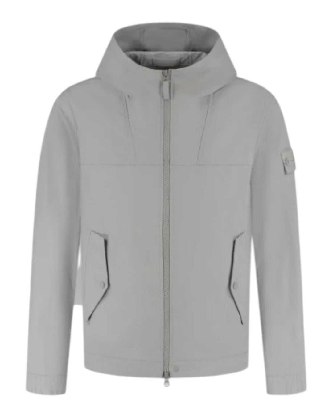 Stone Island All-Weather Cotton Canvas Ghost Hooded Jacket
