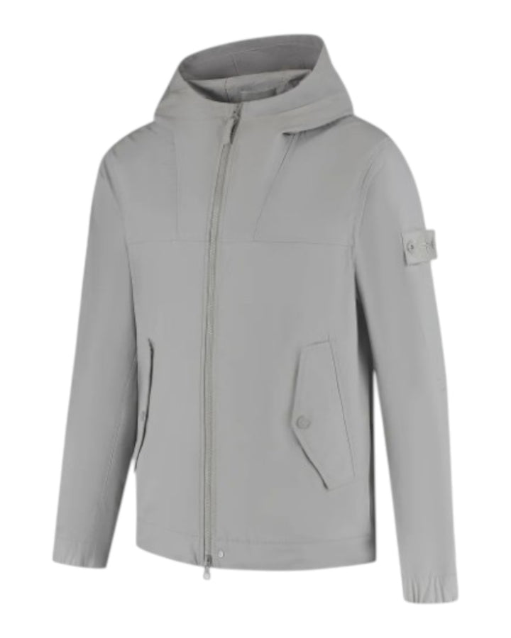 Stone Island All-Weather Cotton Canvas Ghost Hooded Jacket