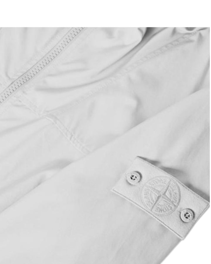 Stone Island All-Weather Cotton Canvas Ghost Hooded Jacket