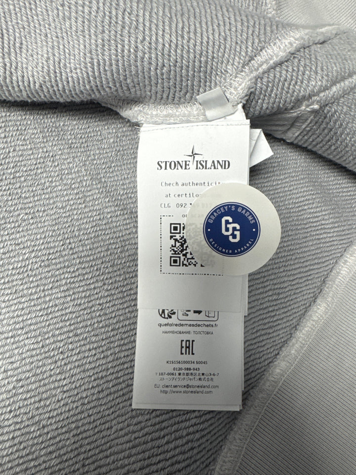Stone Island Old Effect Fleece Bomber Jacket