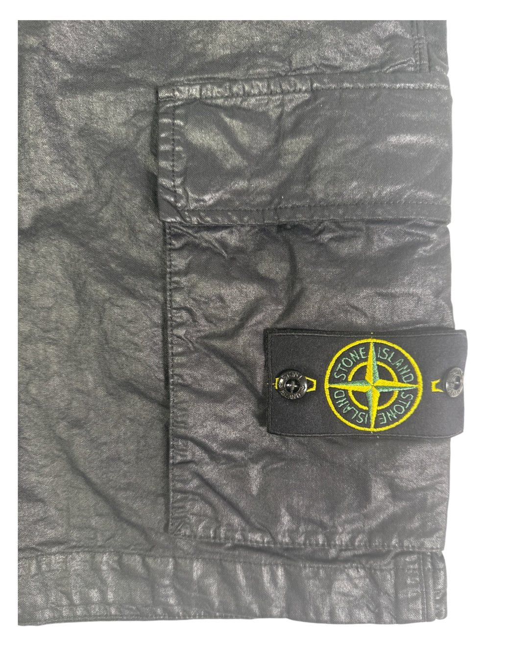 Stone Island Bermuda Shorts Organic-Look Nylon Panama-TC