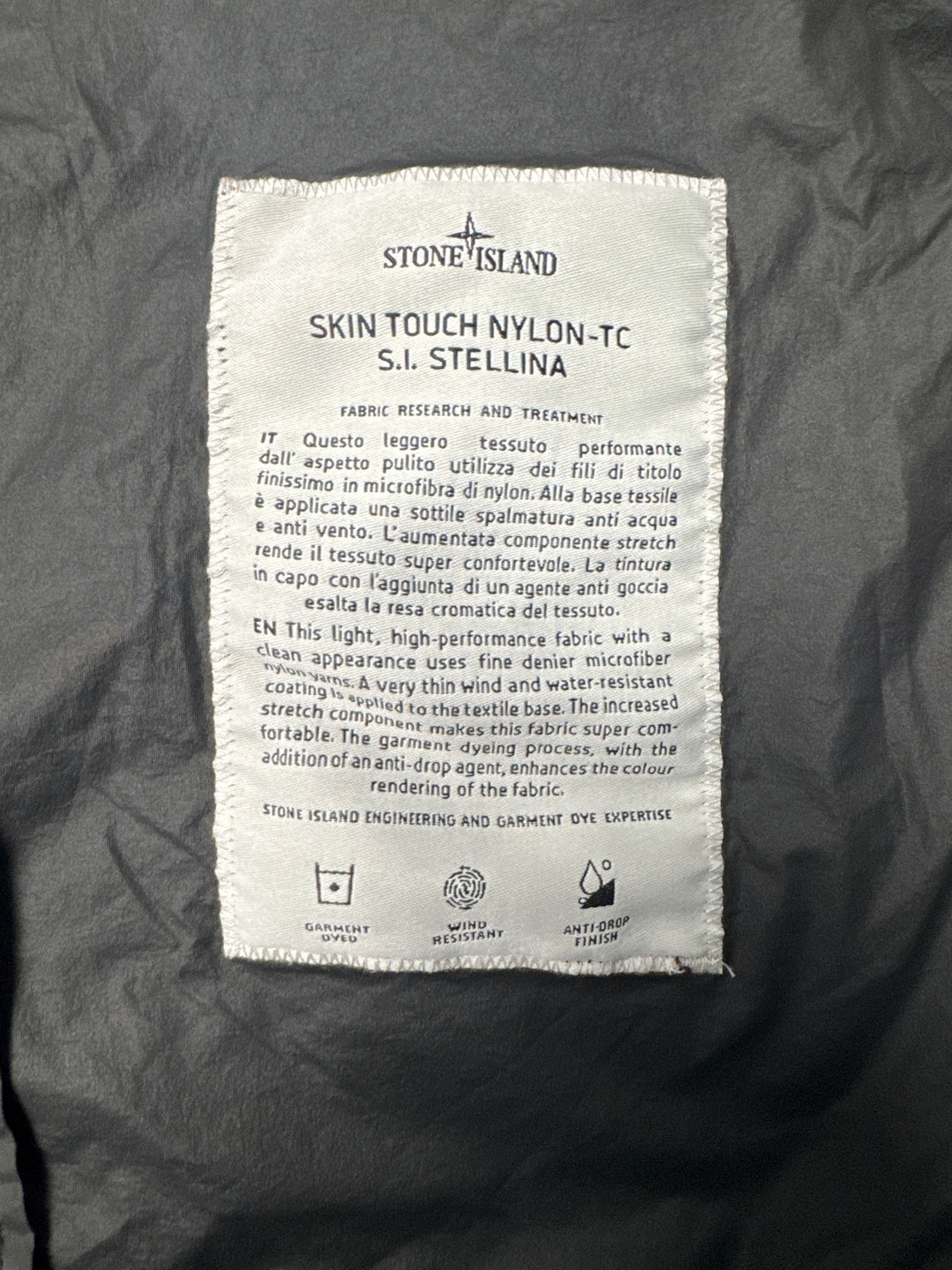 Stone Island Stellina Skin Touch Nylon-TC Jacket