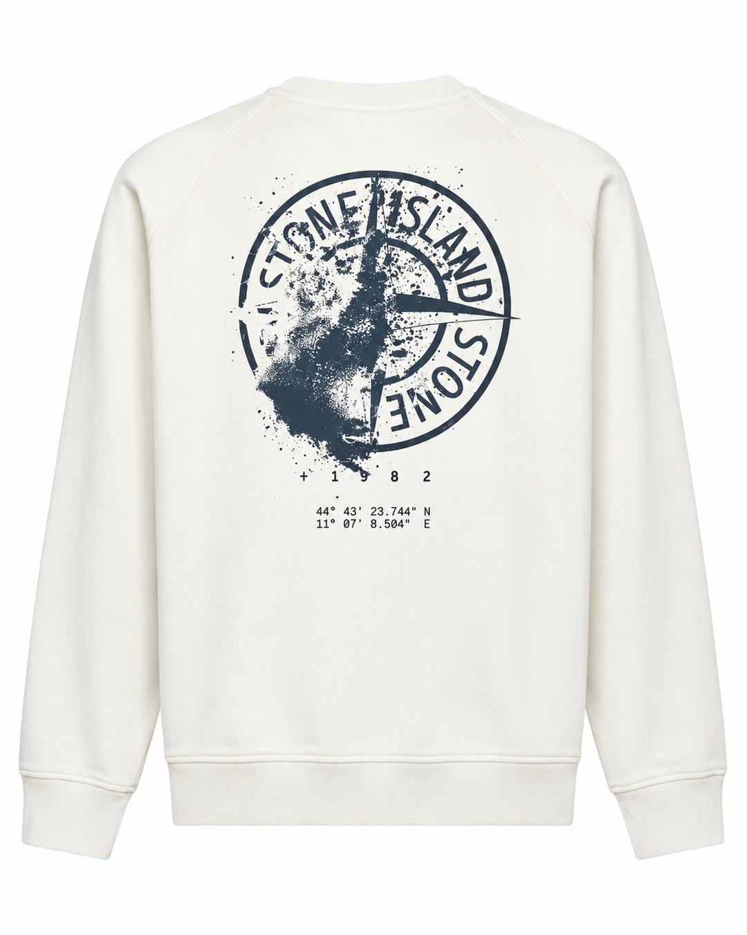 Stone Island Oversized-fit crewneck sweatshirt with 'Desert' print cotton fleece