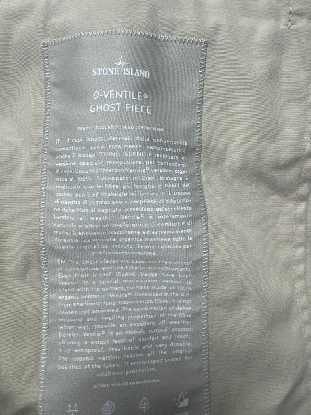 Stone Island Ghost Piece O-Ventile Field Jacket
