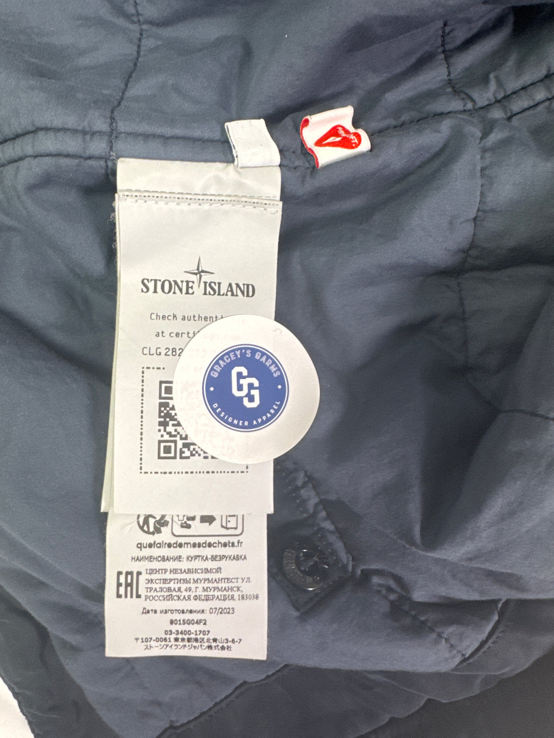Stone Island Ghost Piece Cupro Raso PrimaLoft-TC Gilet