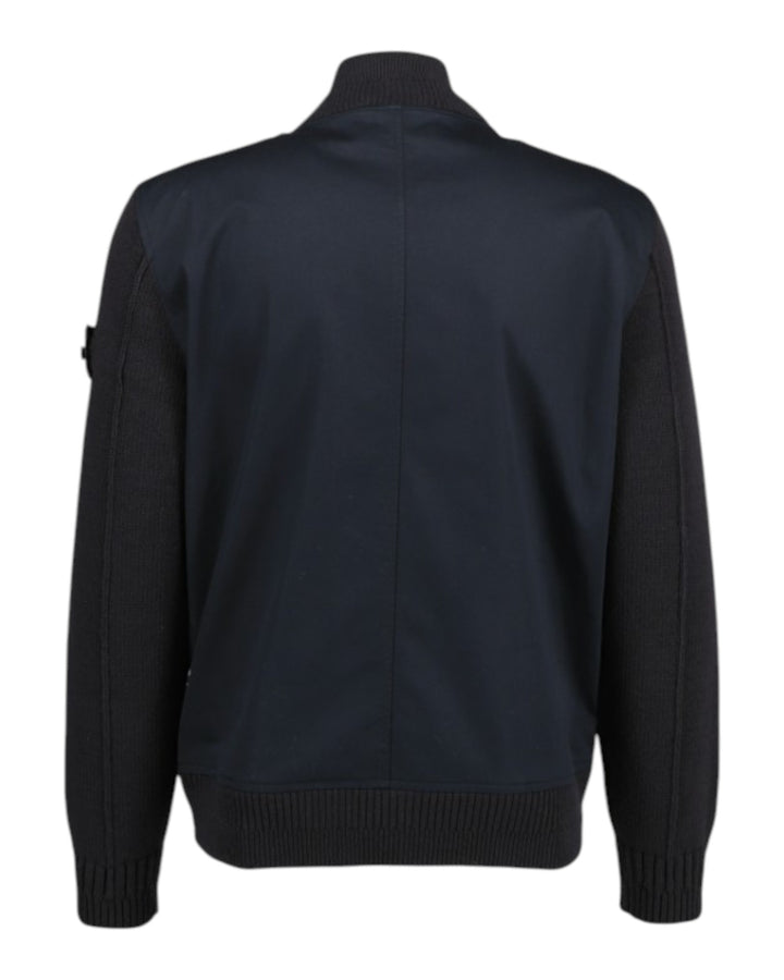 Stone Island Bio-Raso with Bio-Alloy™ Light Cover-TC & Knit Hybrid Bomber Jacket