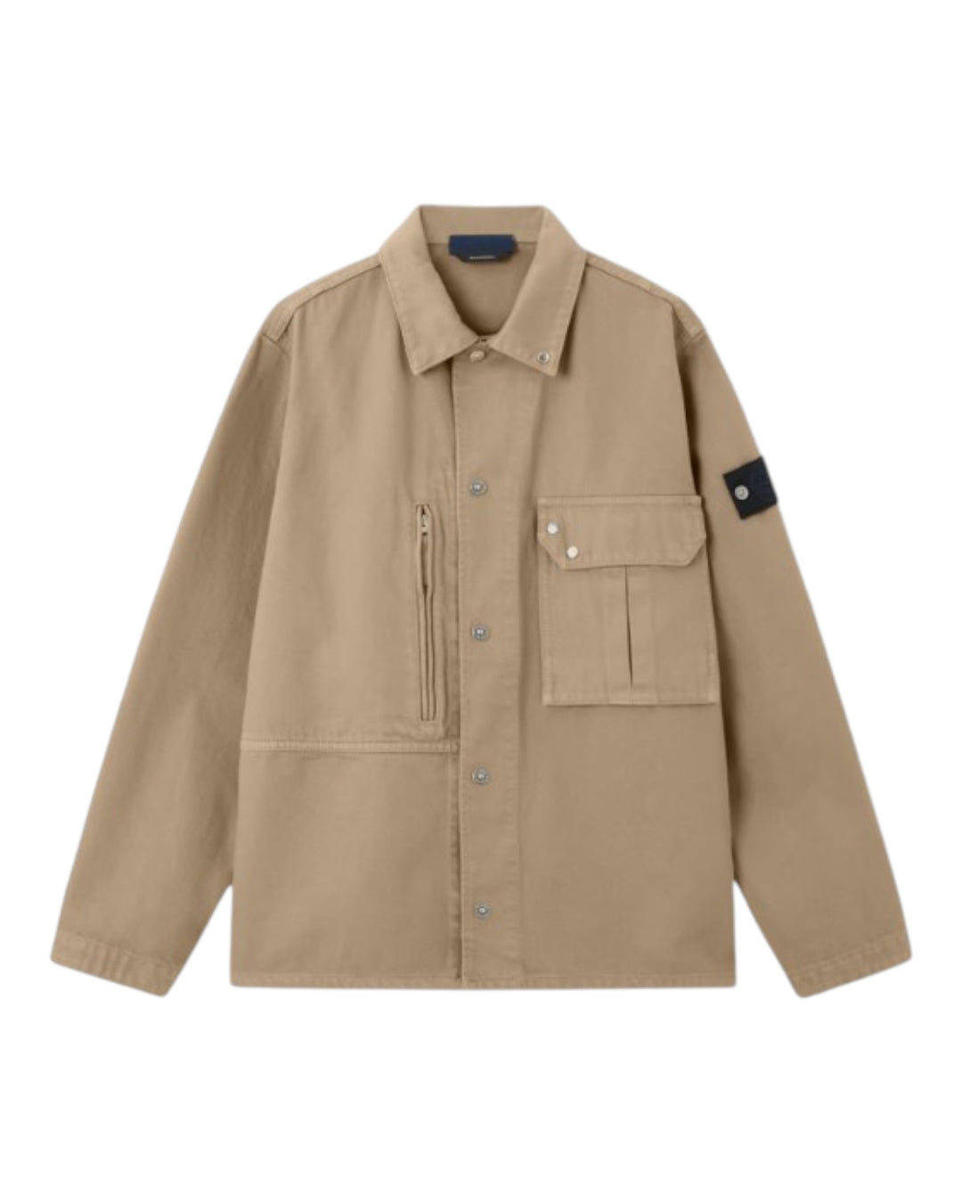 Stone Island Light Bull Denim-TC Comfort-fit Overshirt