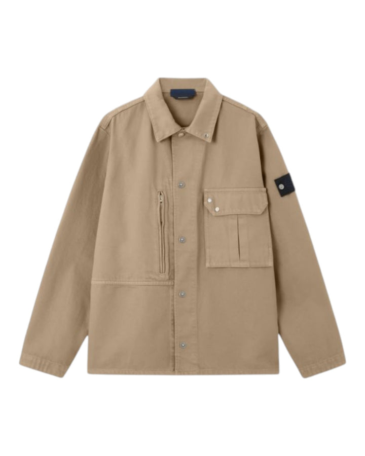 Stone Island Light Bull Denim-TC Comfort-fit Overshirt