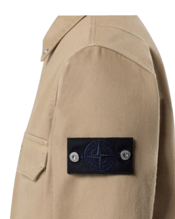 Stone Island Light Bull Denim-TC Comfort-fit Overshirt