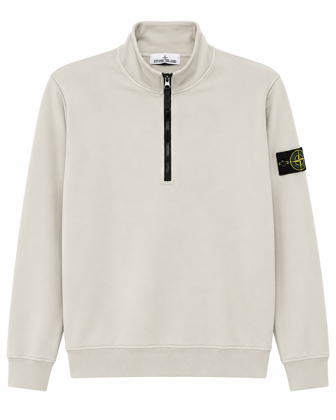 Stone Island Organic Cotton Fleece Half Zip Sweatshirt