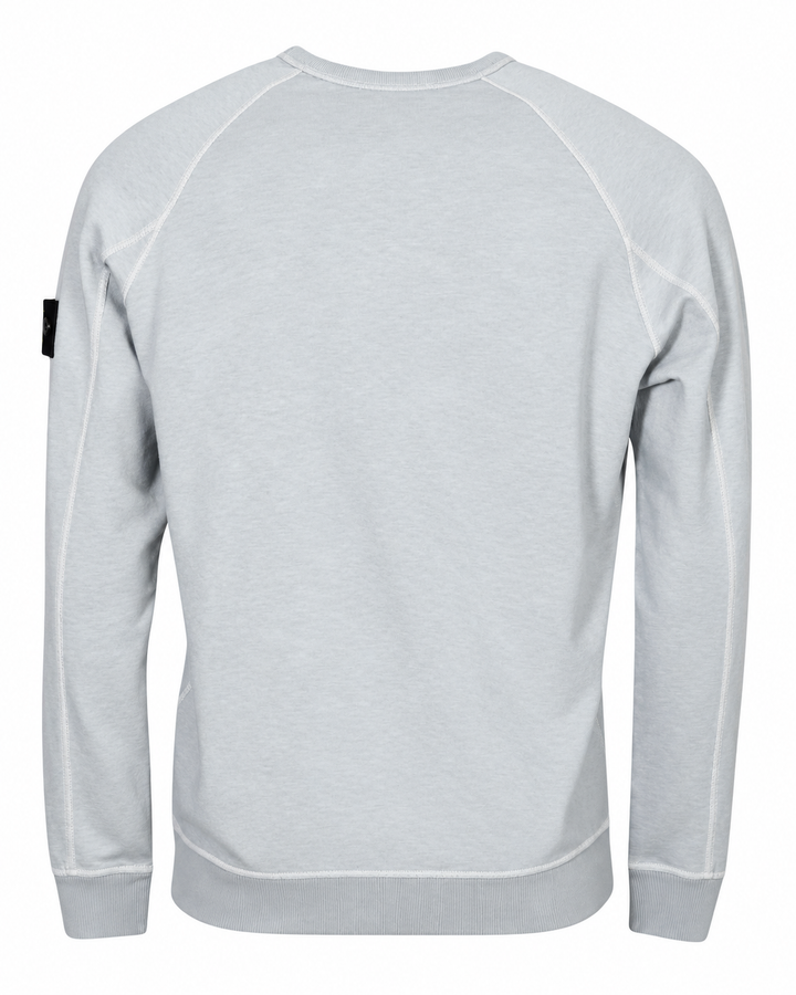 Stone Island Malfile Fleece Garment Dyed Crewneck Sweatshirt