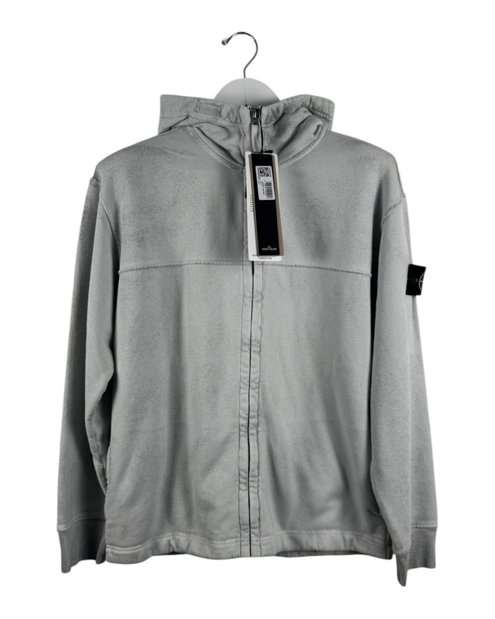 Stone Island Reflective Garment Lamination Zip Up Hoodie