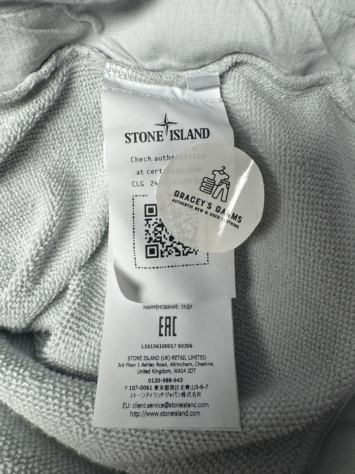 Stone Island Reflective Garment Lamination Zip Up Hoodie