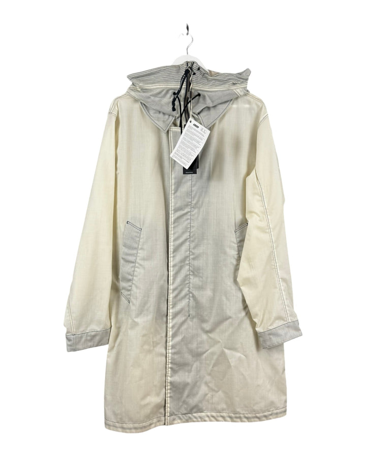 Emporio Armani x C.P Company cinquanta Parka Jacket in Wool Gum