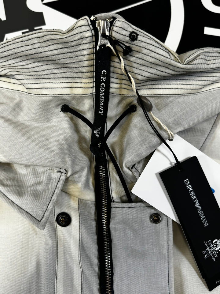 Emporio Armani x C.P Company cinquanta Parka Jacket in Wool Gum