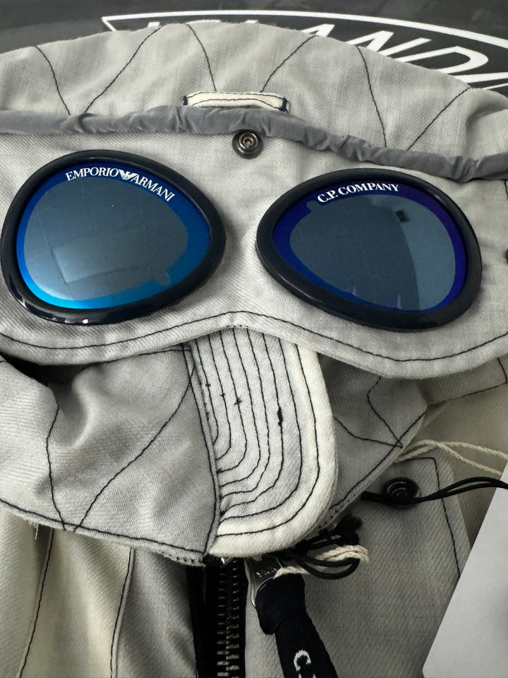Emporio Armani x C.P Company cinquanta Parka Jacket in Wool Gum