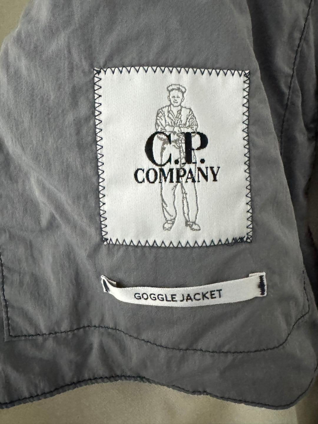 Emporio Armani x C.P Company cinquanta Parka Jacket in Wool Gum
