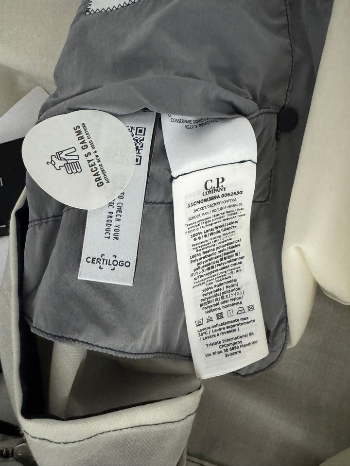 Emporio Armani x C.P Company cinquanta Parka Jacket in Wool Gum