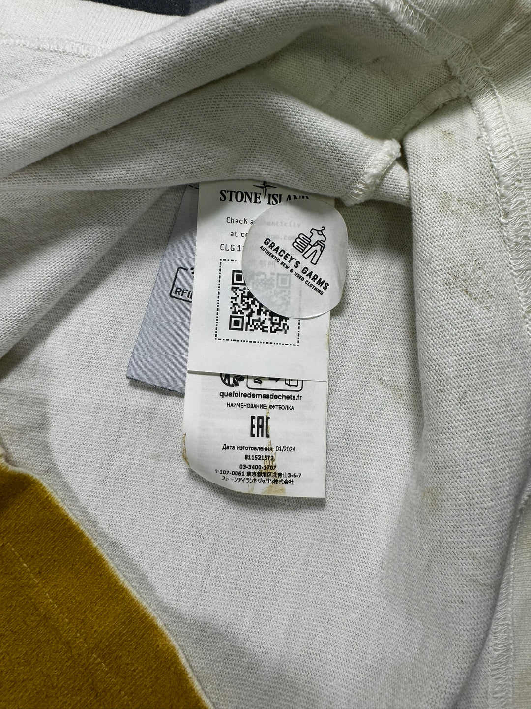 Stone Island Oxide Spray Closed Loop Project Short Sleeve T-Shirt
