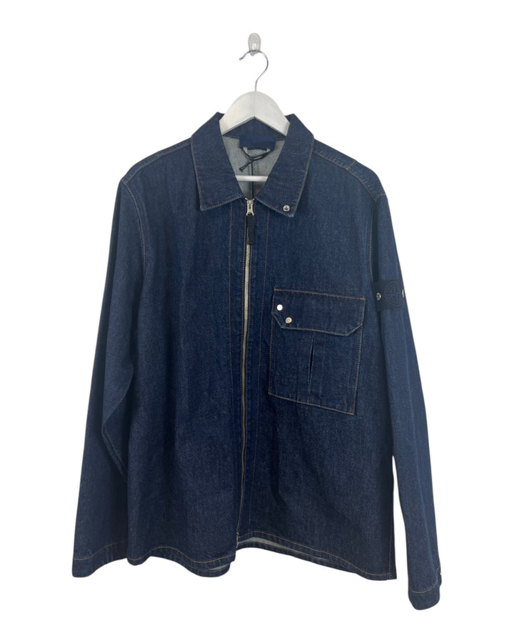 Stone Island Denim Research Indigo Denim-Rinsed Overshirt