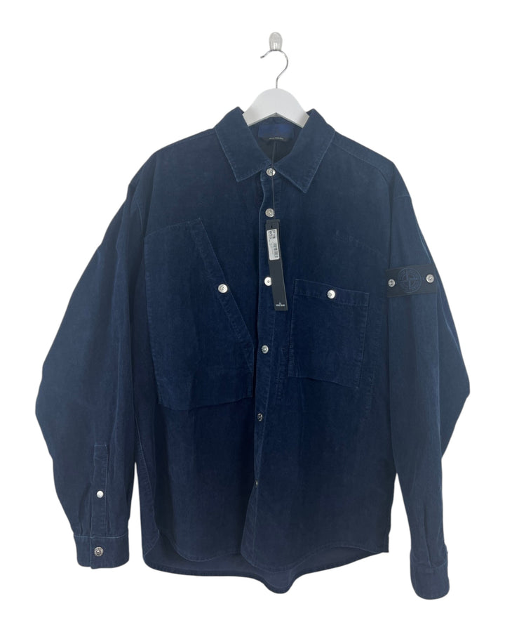 Stone Island Indigo Micro Corduroy Rinsed Overshirt