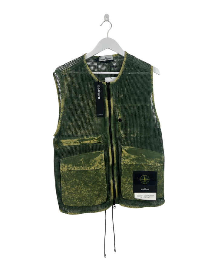 Stone Island Ripstop Cotton Mesh Off-Dye OVD Gilet