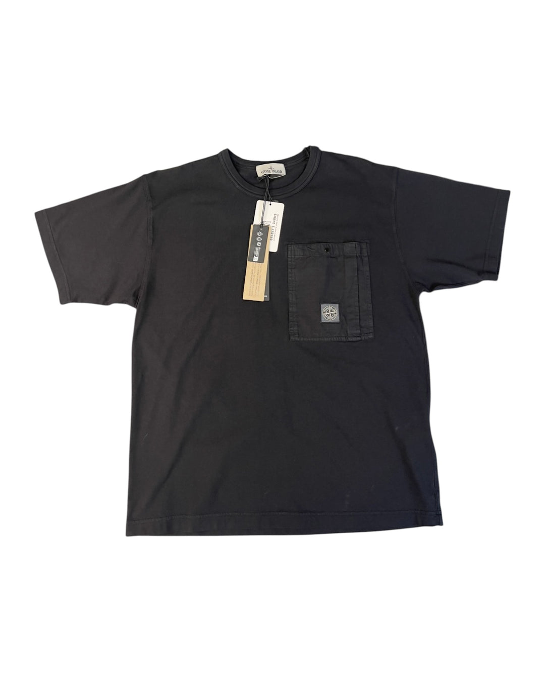 Stone Island Combed Organic Cotton Jersey Chest Pocket T-Shirt