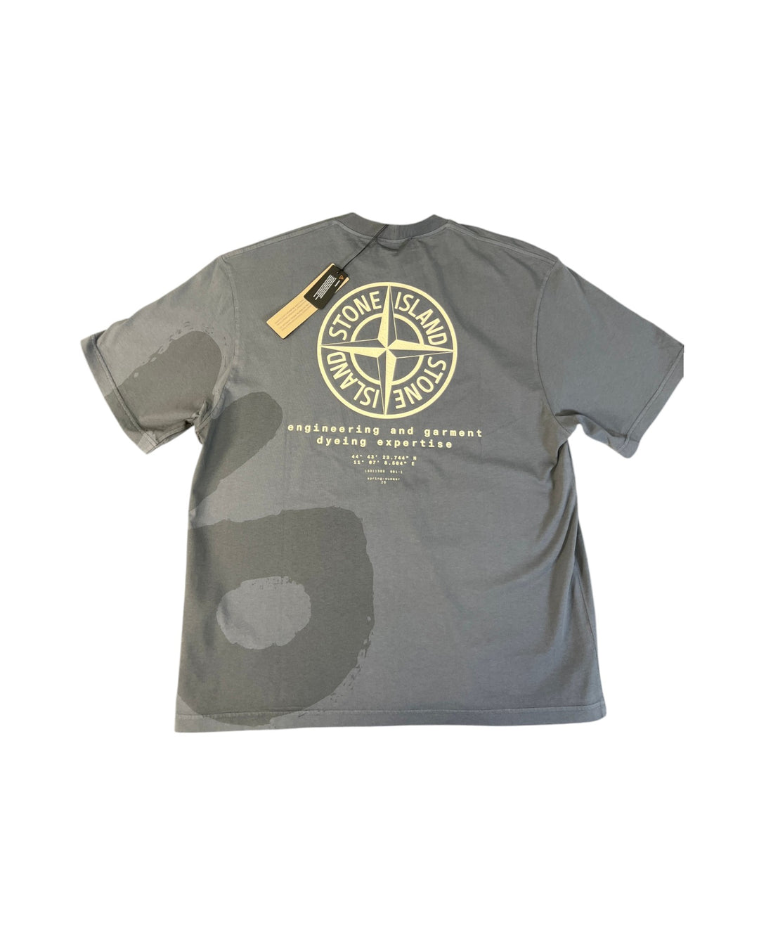 Stone Island Combed Organic Cotton Jersey ‘Whirlwind Type’ Print T-Shirt