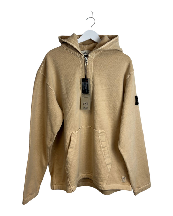Stone Island Closed Loop Tinto Terra Half Zip Hoodie