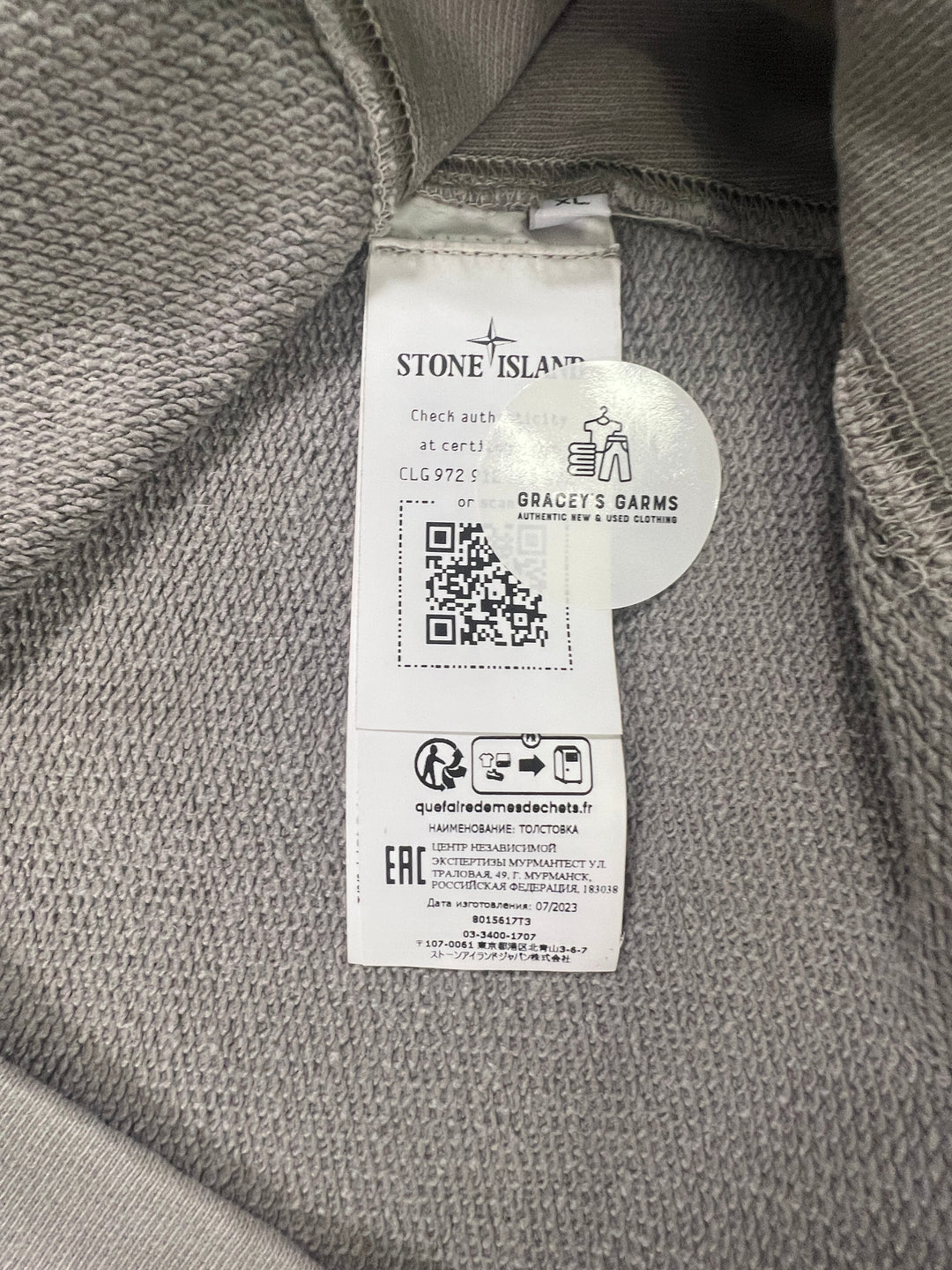 Stone Island Closed Loop Tinto Terra Crewneck Sweatshirt