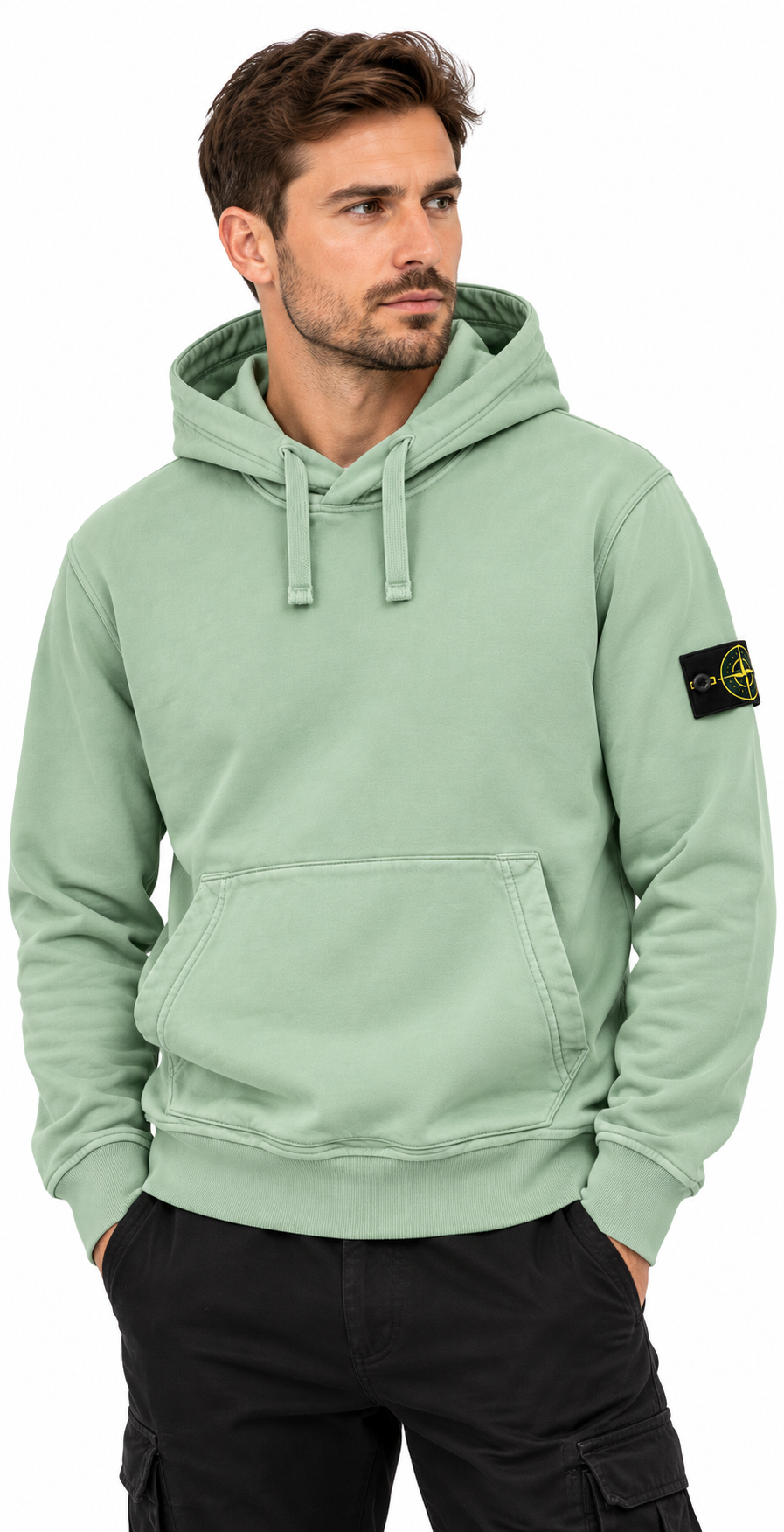 Stone Island Cotton Fleece Hooded Sweatshirt