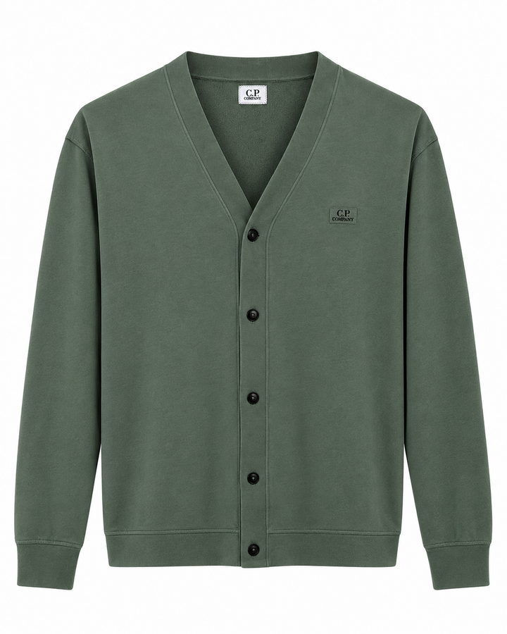 CP Company Diagonal Raised Fleece Cardigan