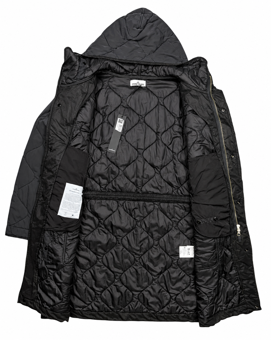Stone Island 50 Fili Quilted-TC Padded Hooded Parka