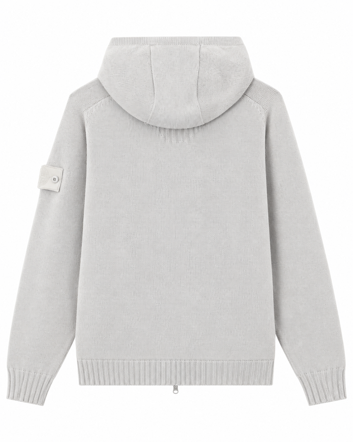 Stone Island Cashmere Ghost Loose fit Zip-Up Hooded Jumper