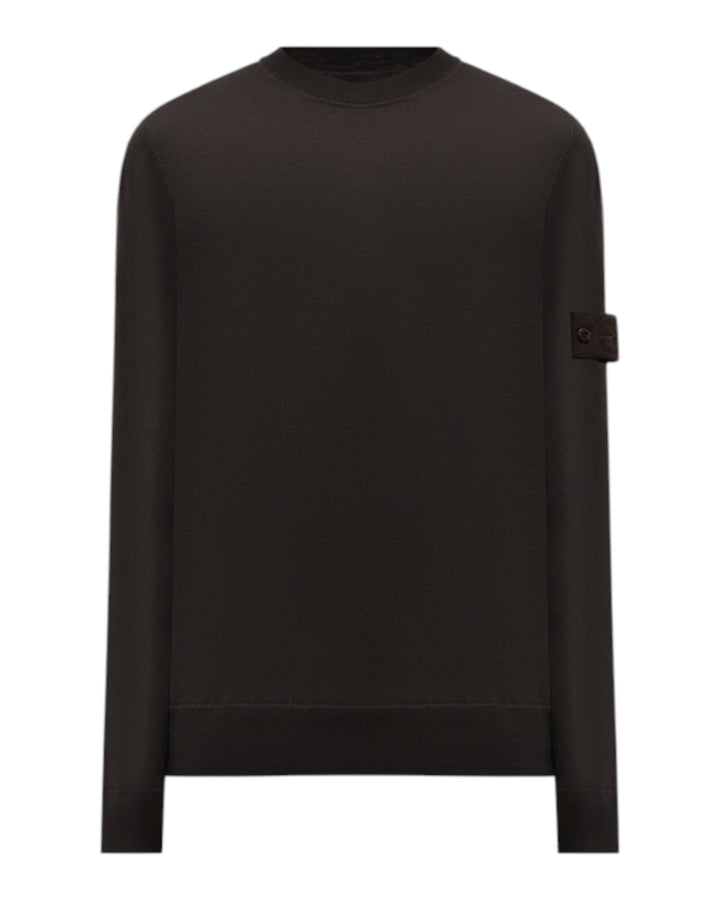 Stone Island Ghost Piece Crewneck Knit Sweatshirt