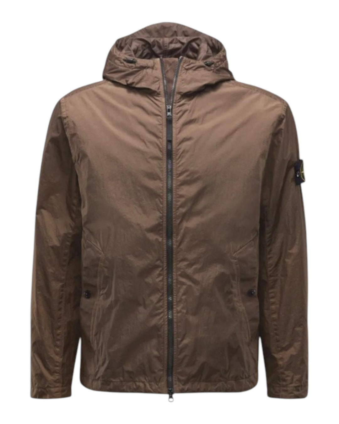 Stone Island Garment Dyed Crinkle Reps NY Hooded Jacket