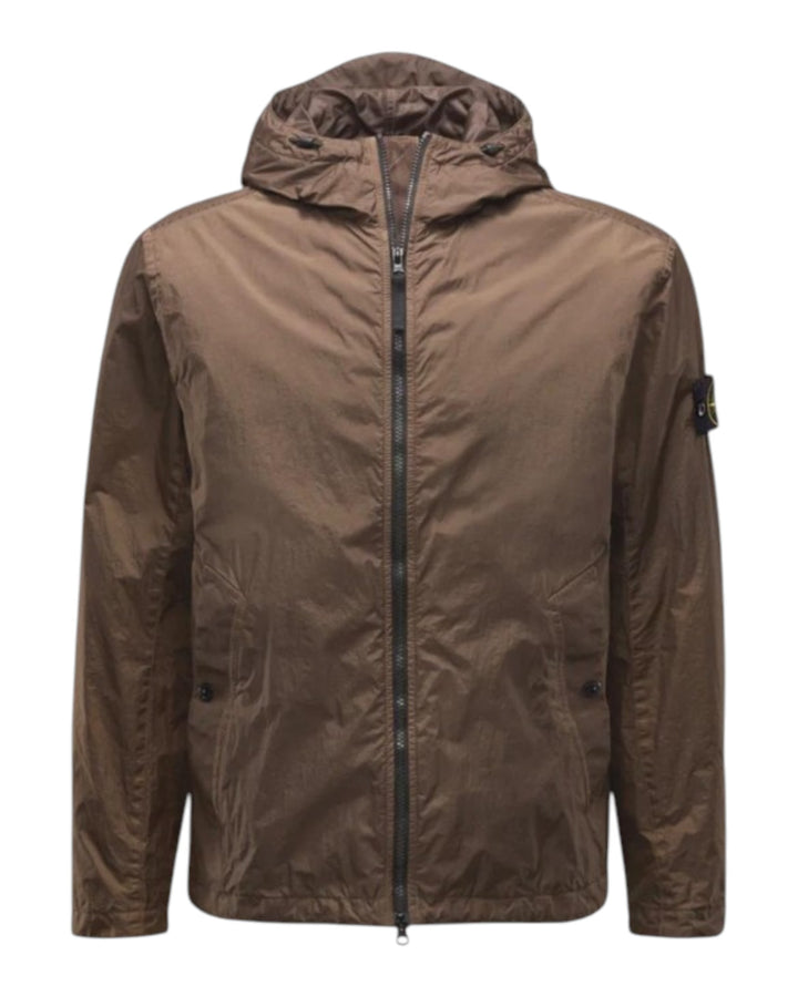 Stone Island Garment Dyed Crinkle Reps NY Hooded Jacket