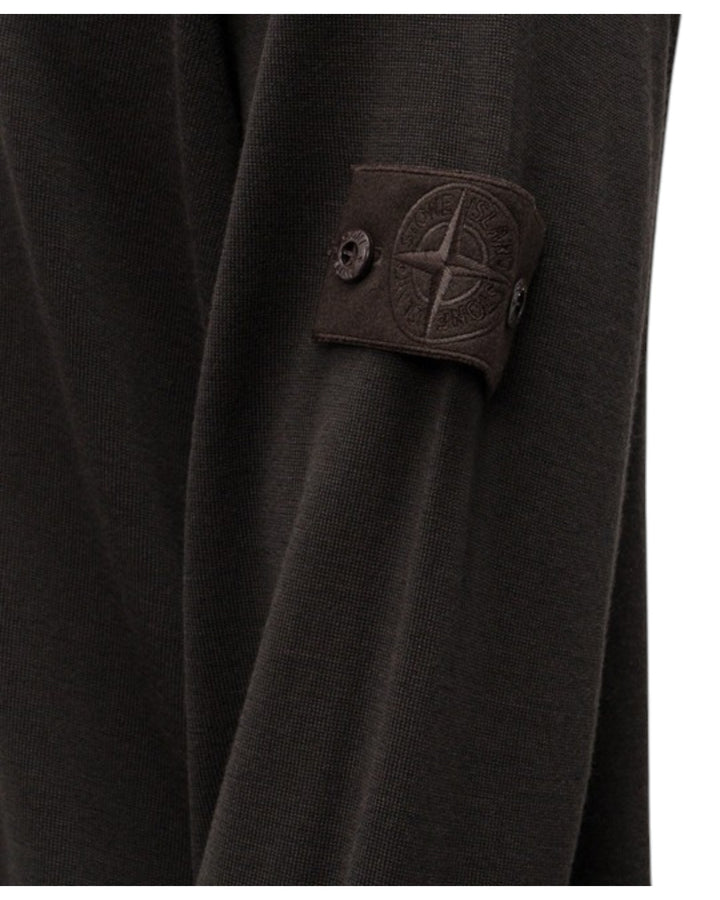 Stone Island Ghost Piece Crewneck Knit Sweatshirt