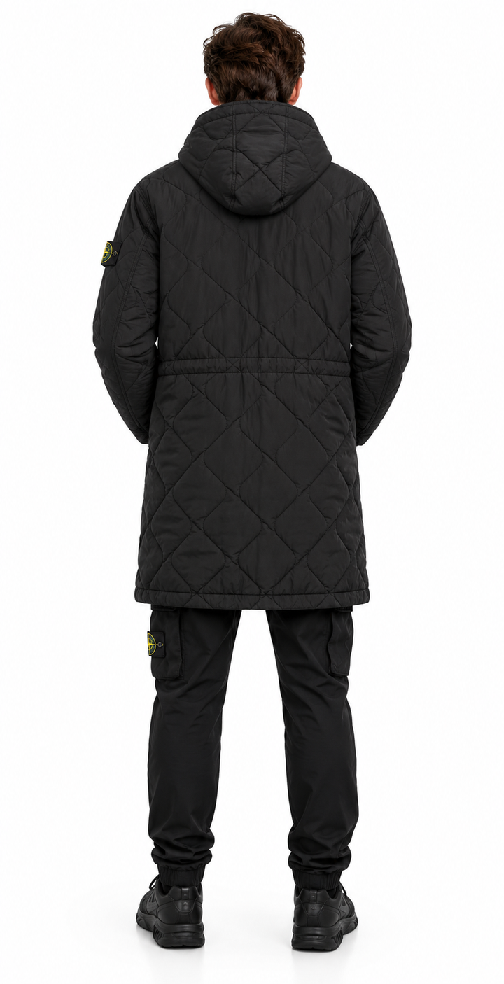 Stone Island 50 Fili Quilted-TC Padded Hooded Parka