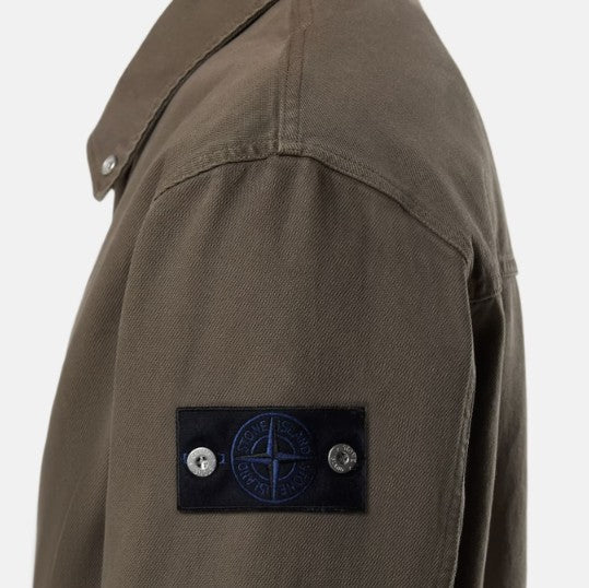 Stone Island Light Bull Denim-TC Coach Jacket