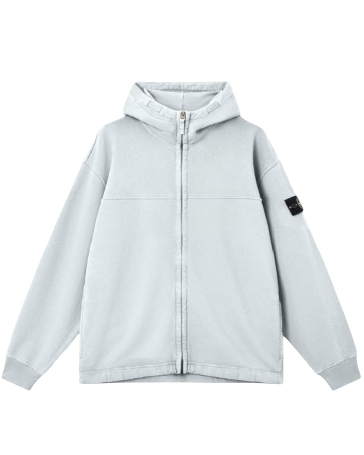 Stone Island Reflective Garment Lamination Zip Up Hoodie