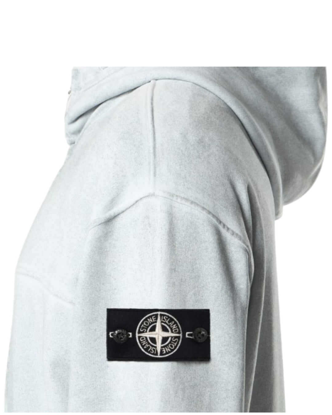 Stone Island Reflective Garment Lamination Zip Up Hoodie