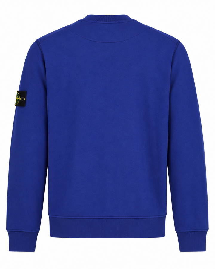 Stone Island Garment Dyed Cotton Fleece Crewneck Sweatshirt