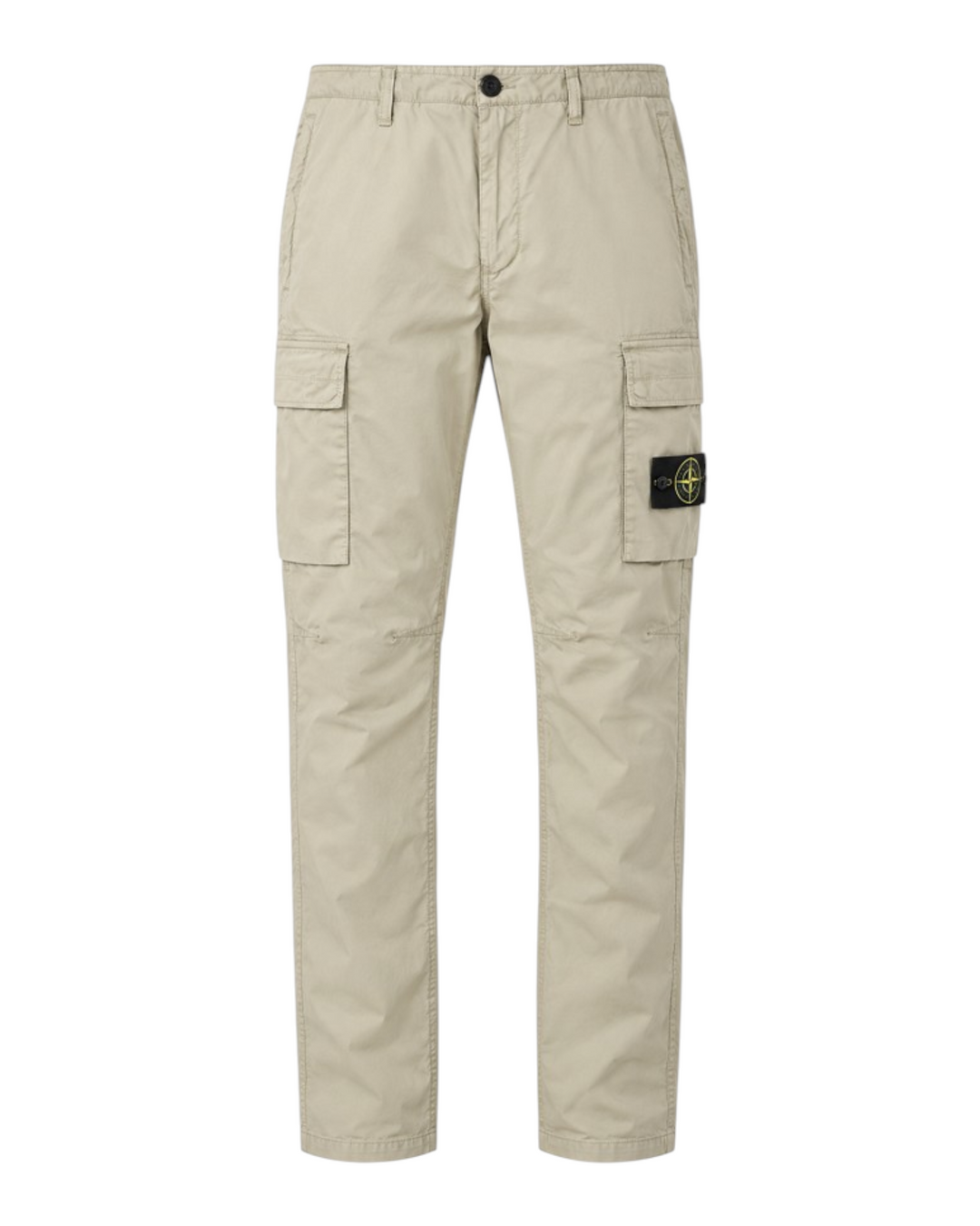 Stone Island Regular Tapered Fit Cargo Trousers Stretch Cotton Twill