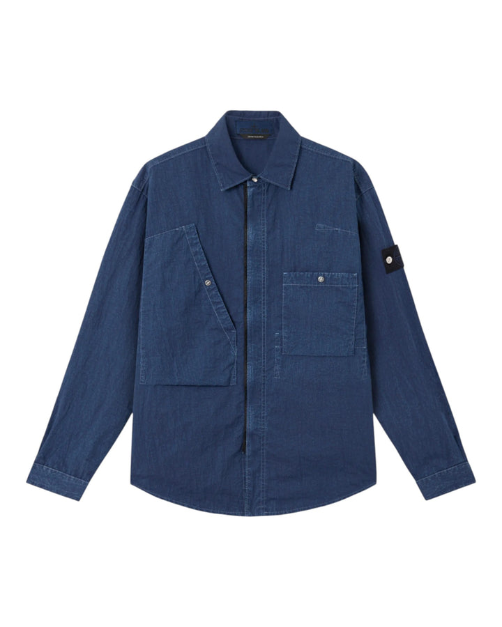Stone Island Hollow Fibre Nylon Indigo-TC Overshirt