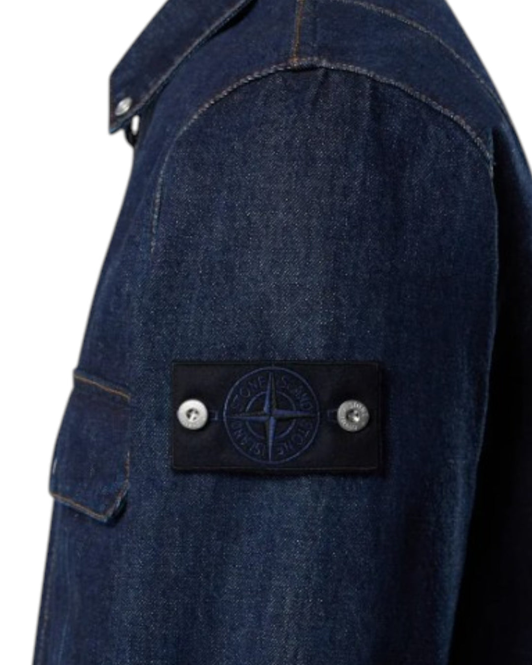 Stone Island Denim Research Indigo Denim-Rinsed Overshirt