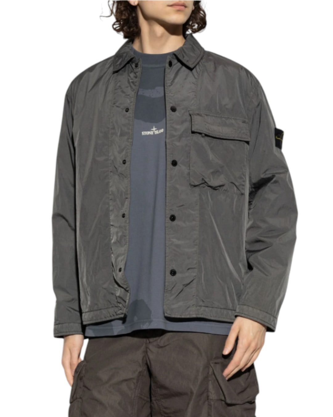 Stone Island Crinkle Reps NY Padded Overshirt