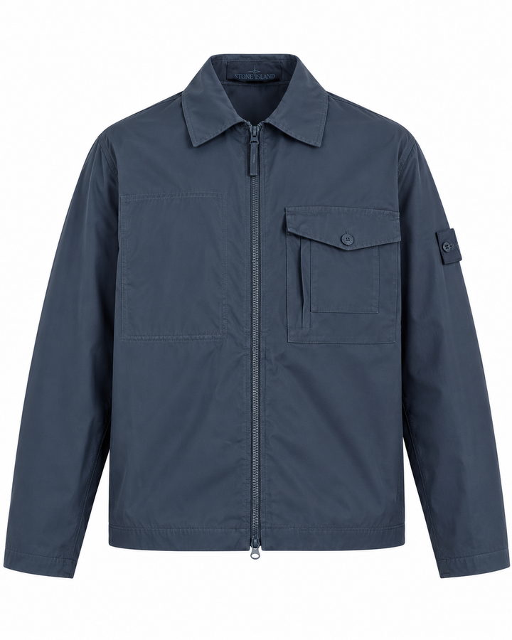 Stone Island All-Weather Cotton Canvas Ghost Piece Overshirt